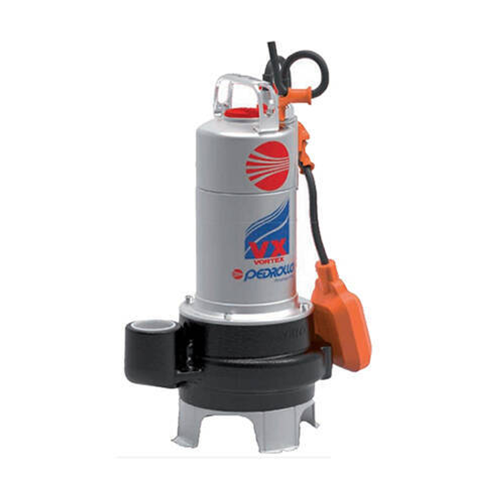 Насос фекальный Pedrollo VXm 15/50-N (1,1 кВт, Qmax 650 л/мин, Hmax 11 м, 1x230 В, кабель 10 м)