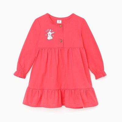 Платье на кулирке Тэмми-3 каралловый, р.110см 9709786 (Ivashka)