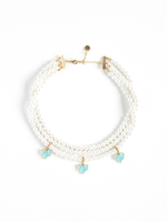 Колье "Delicacy blue soul" Gold