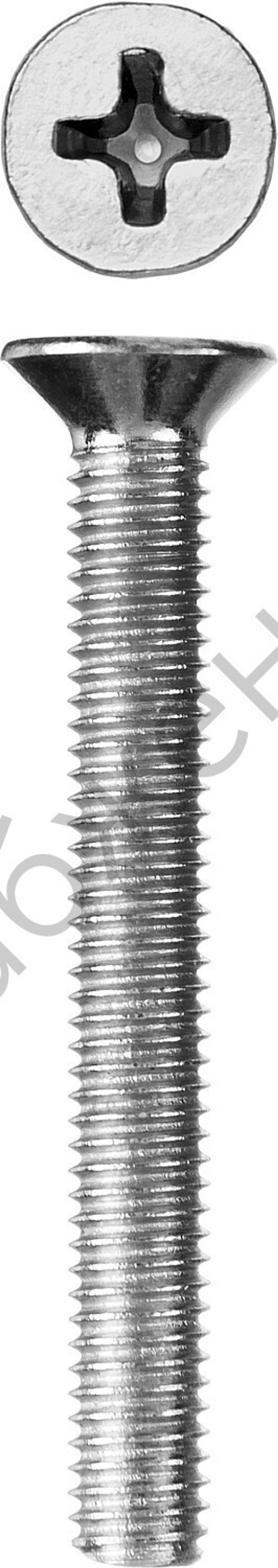 ЗУБР DIN 965, M5 x 40 мм, кл. пр. 4.8, винт с потайной головкой, цинк, 5 кг (303110-05-040)