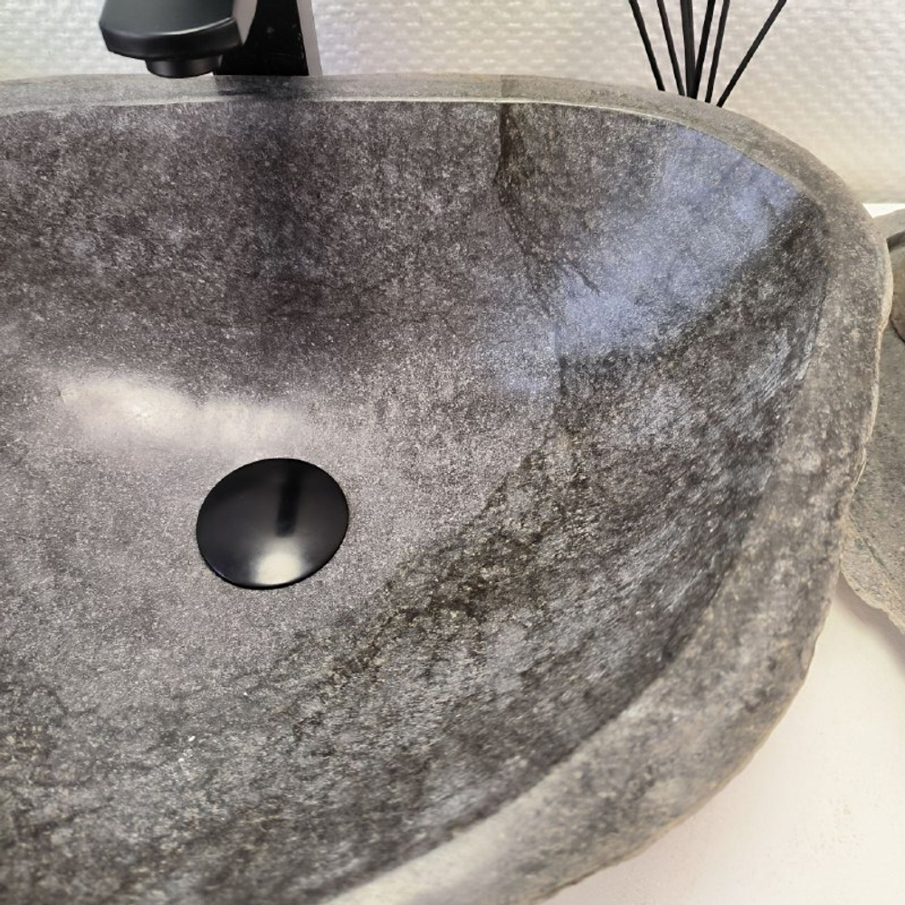 Раковина из речного камня RS-63566 (48*37*15) 0122