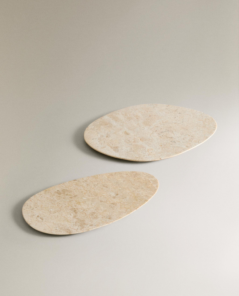 Zara Home Поднос из мрамора, цвет коричневый, 30 см