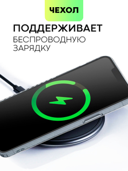 Чехол BROSCORP для Apple iPhone 14 Plus (арт. IP14PLUS-TPU-01-POCKET )