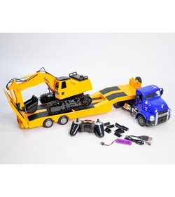 Радиоуправляемый тягач с тралом Double Eagle MACK 1/26 2.4G RTR