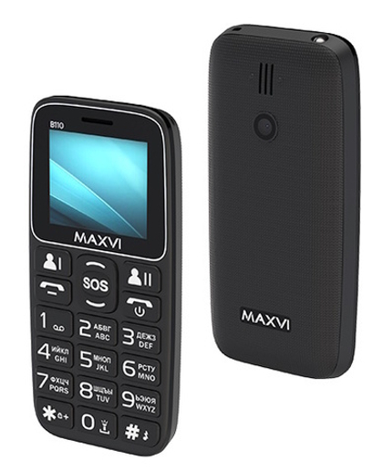 Сотовый телефон Maxvi B110 Black