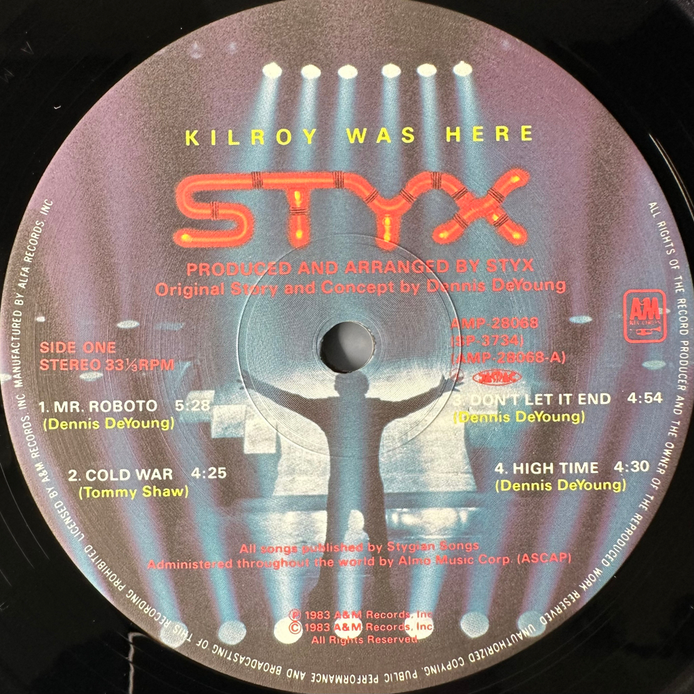 Styx ‎– Kilroy Was Here (Япония 1983г.)