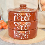 Набор для холодца 3 предмета "Подарочный" Ромашка коричневая