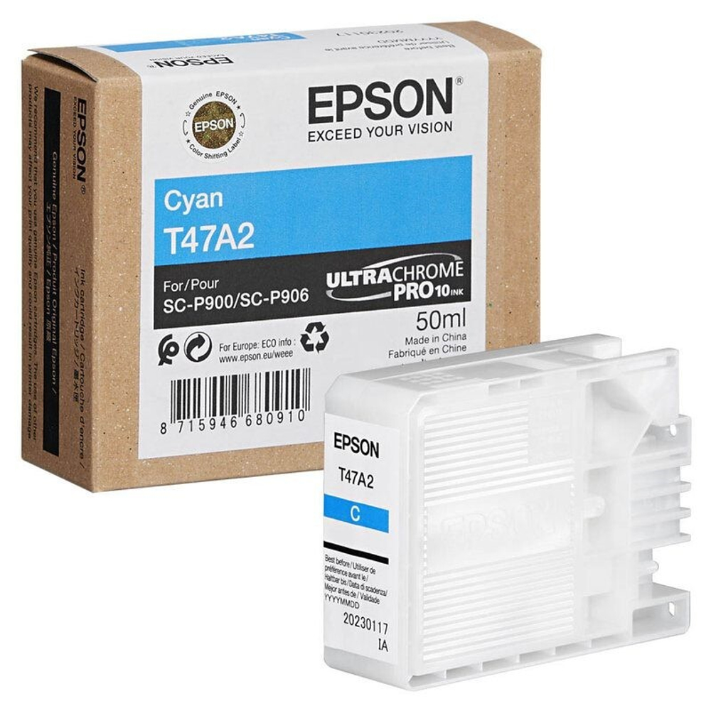 Картридж EPSON T47A (C13T47A200) для SC-P900 голубой