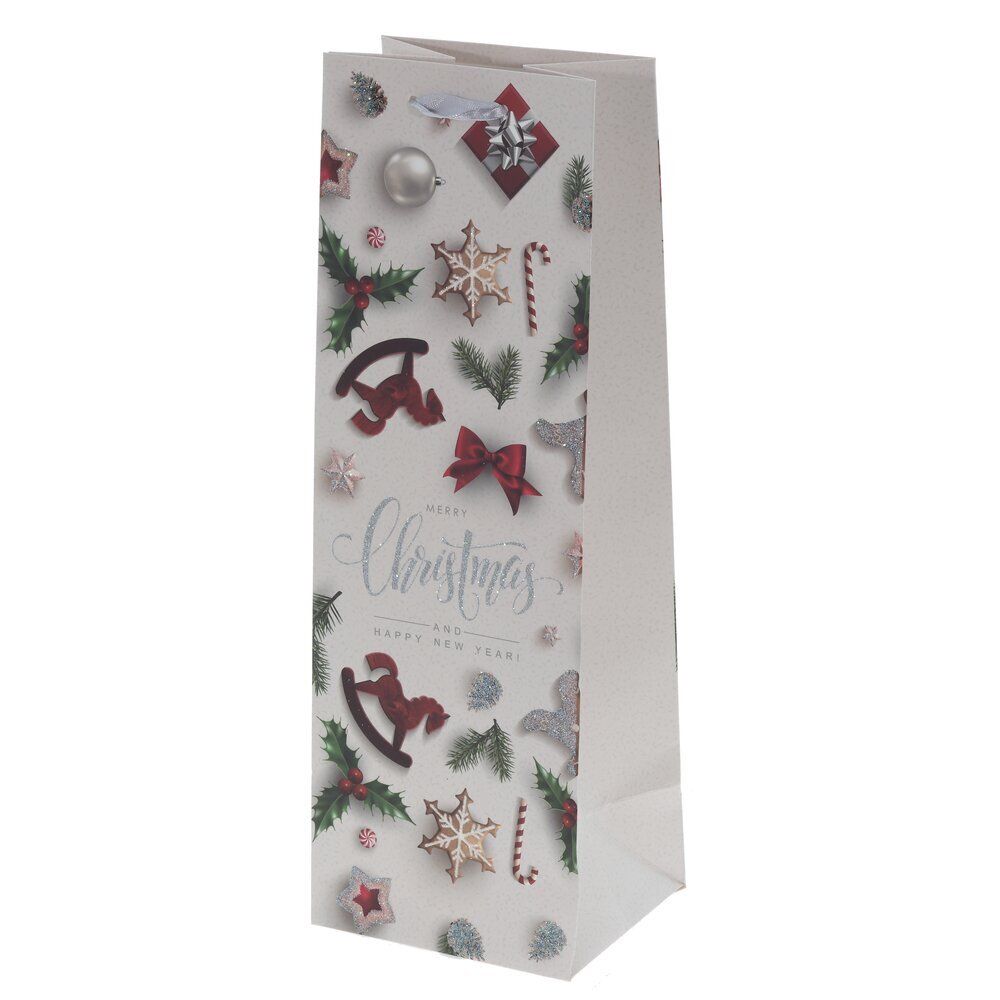 GAEM Пакет подарочный (бумага 210г/м2, блок 12шт), L12 W10 H35 см, 4в.