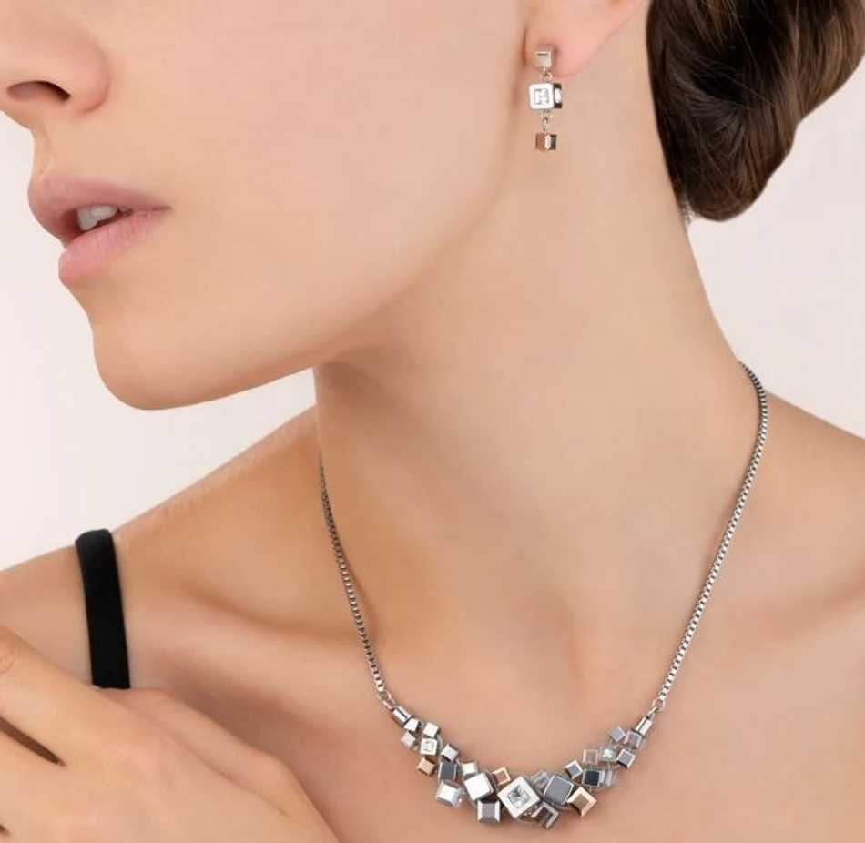 Серьги Coeur de Lion Silver-Rosegold 5037/21-1723