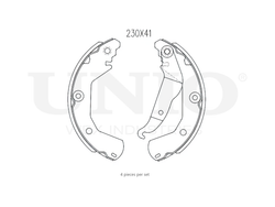 Колодки тормозные бараб. задние UNIO BRP-10054