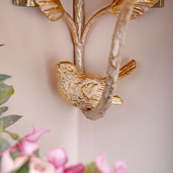 Полочка Терра Нота Айвори Мраморное золото