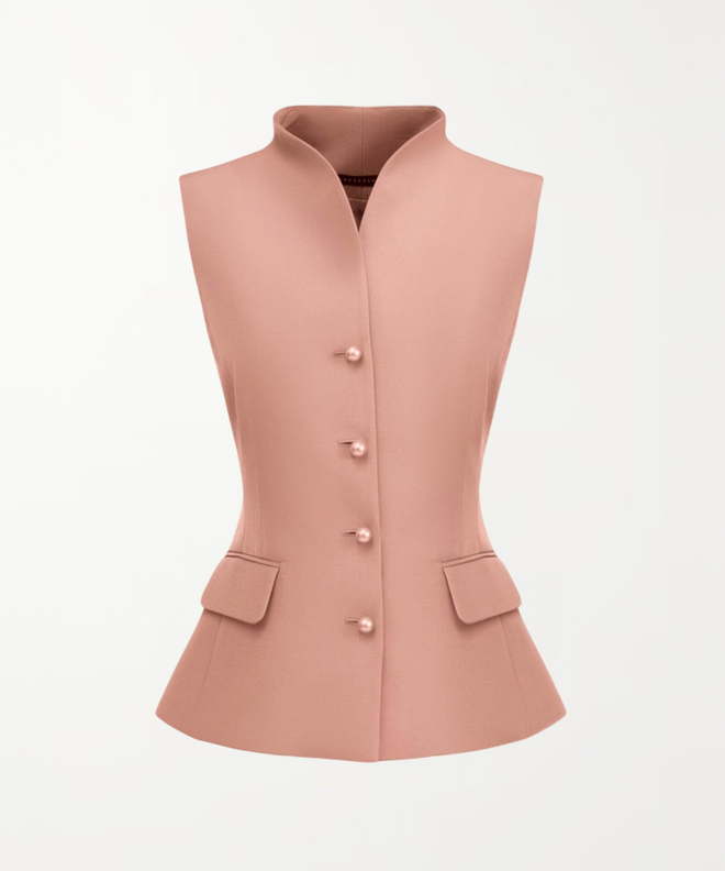 Жилетка со стойкой