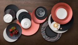 Villeroy & Boch Производство комплекта тарелок Rock для 2 человек. 10-4239-2630 + 10-4239-2536 + 10-4239-2640