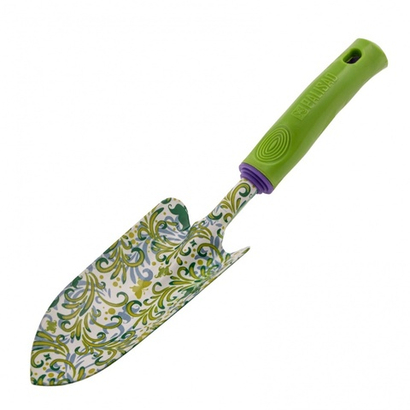 СОВОК ПОСАДОЧНЫЙ PALISAD FLOWER GREEN ШИРОКИЙ 80Х330ММ ПЛАСТИК/РУКОЯТКА 62036