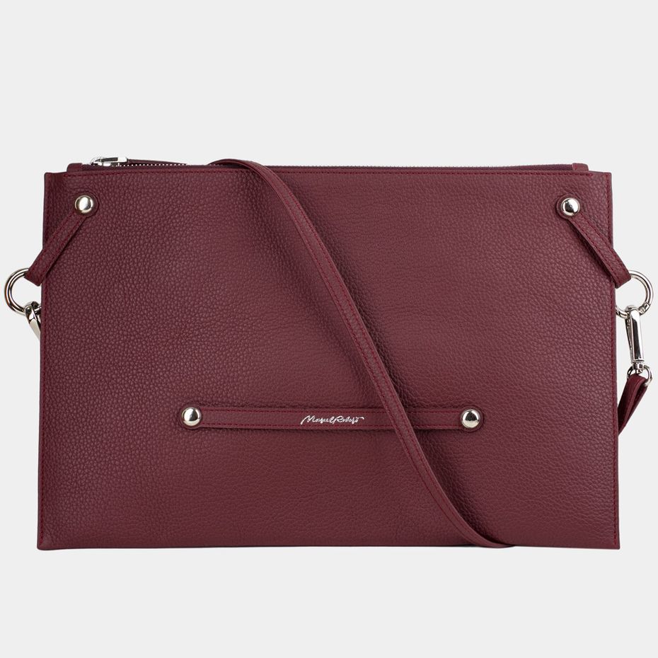Женская сумка Tereze Easy из натуральной кожи теленка, бордового цвета