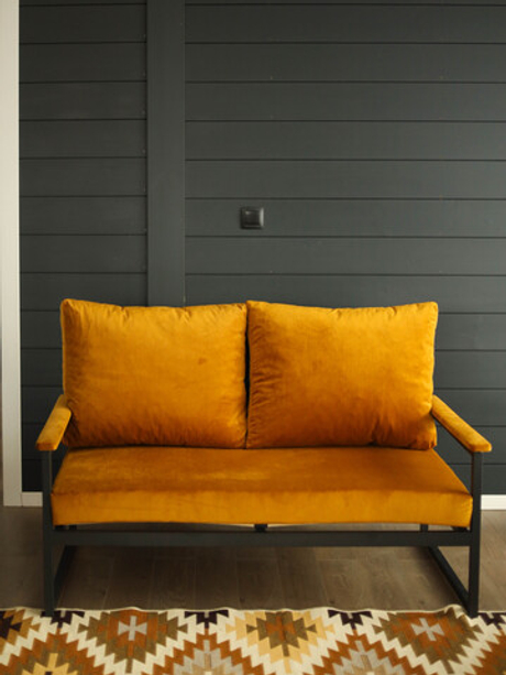 Диван для дома и дачи Anri, Konfetti (Горчичный)