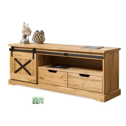 Тумба под ТВ Берген-3 из массива дуба