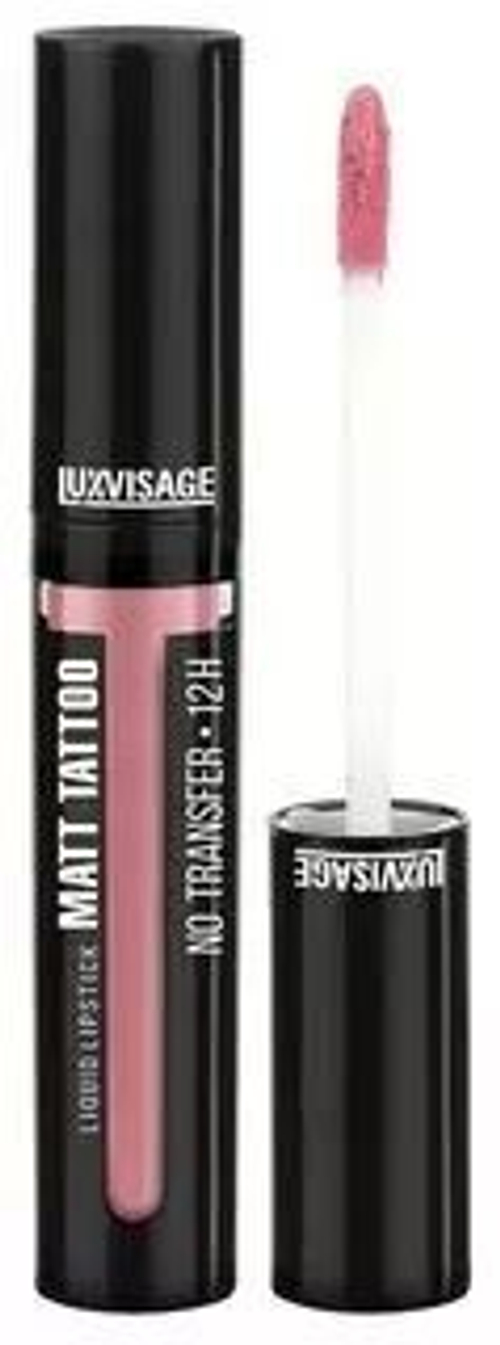 LuxVisage Губная Помада MATT TATTOO жидкая ТОН 101 Lavender Pink 3,8 мл