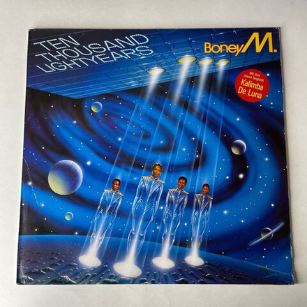 Винтажная виниловая пластинка LP Boney M. Бони М, Ten Thousand Lightyears (Германия 1984)