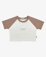 Топ One Two Raglan Crop Duo Tofu & Sinopia Fresco