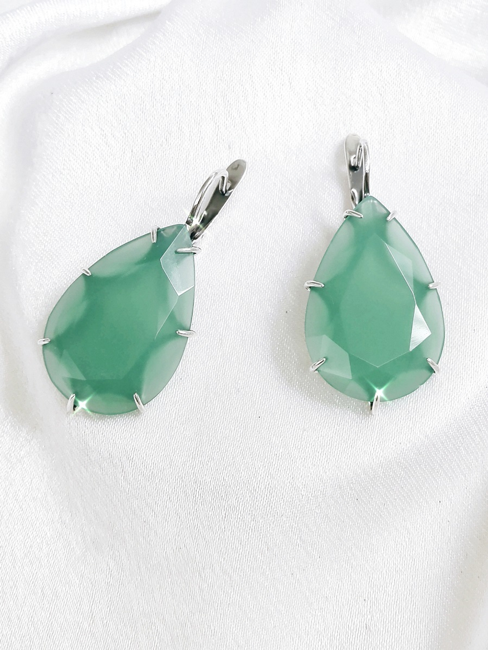 "Поллукс" серьги в серебряном покрытии из коллекции "Тайны вселенной" от Jenavi  с английским замком