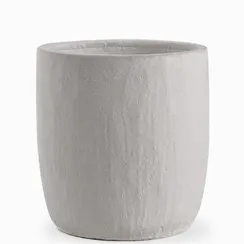 Напольное кашпо Organic Grain высота 50 см, светло-серая керамика