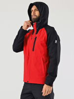 Мужская куртка-виндстоппер софтшелл на флисе  (БР) 221/21872_203 Красный