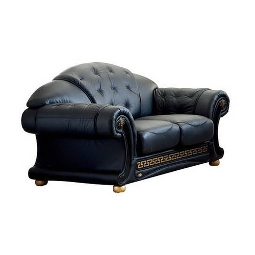 Диван Versace 2-х местный лавсит черный