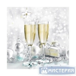 Салфетки бумажные 33*33 Home Collection Classic Брызги шампанского, 3 сл., 20л