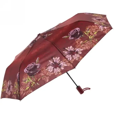 Зонт женский полуавтомат «Ultramarine - Олимпия», цвет микс, 8 спиц, d-100см, длина в слож. виде 30см