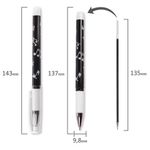 Ручка шариковая масляная с грипом BRAUBERG BLACK&WHITE "Melody", СИНЯЯ, узел 0,7 мм, линия письма 0,35 мм, 142658