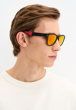 Спортивные очки HILX Unfold Matt Dark Volcano / Red Polarized Lens