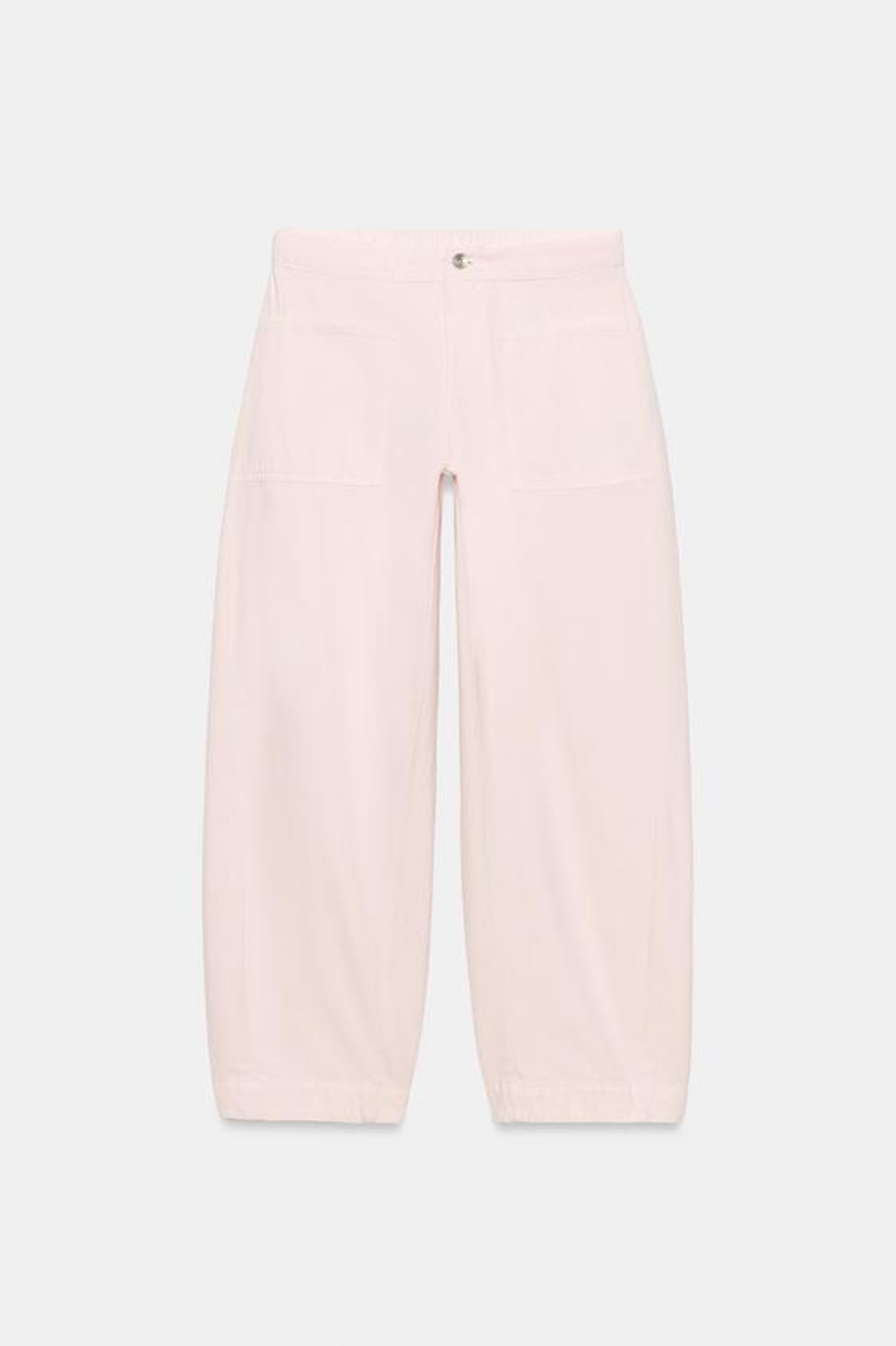 ZARA БРЮКИ BARREL — ZW COLLECTION, РОЗОВЫЙ