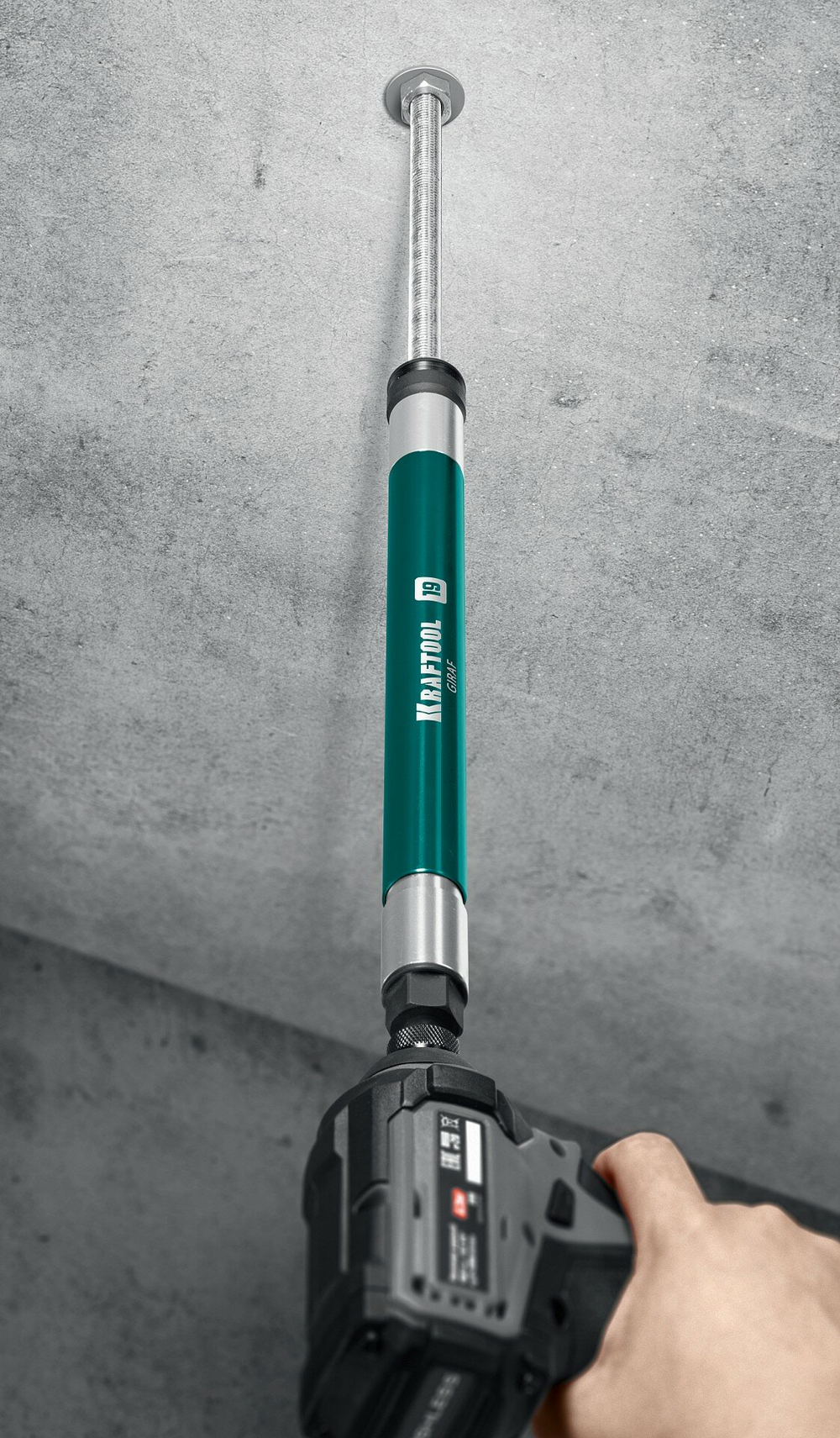 KRAFTOOL GIRAF, 13 мм (М8), 285 мм, длинная ударная бита с торцовой головкой (26197-13)