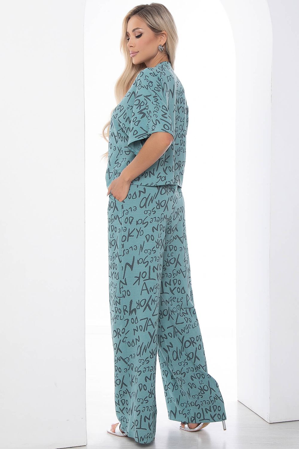 Костюм Чистый лист НЬЮ (бирюзовый) К15902-7М LT Collection