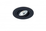 Светильник встраиваемый,  поворотный круглый,  GU10,  D92хH54мм,  IP20,  черный,  без лампы