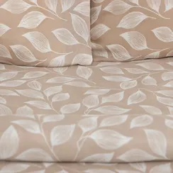 Постельное бельё 1,5сп Экономь и Я «Осенние листья» 143х215см, 145х214см, 50х70см-1шт, 60г/м2, микрофибра