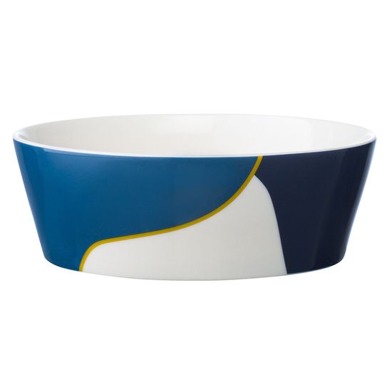 Набор из двух салатников синего цвета с авторским принтом из коллекции freak fruit, 16см