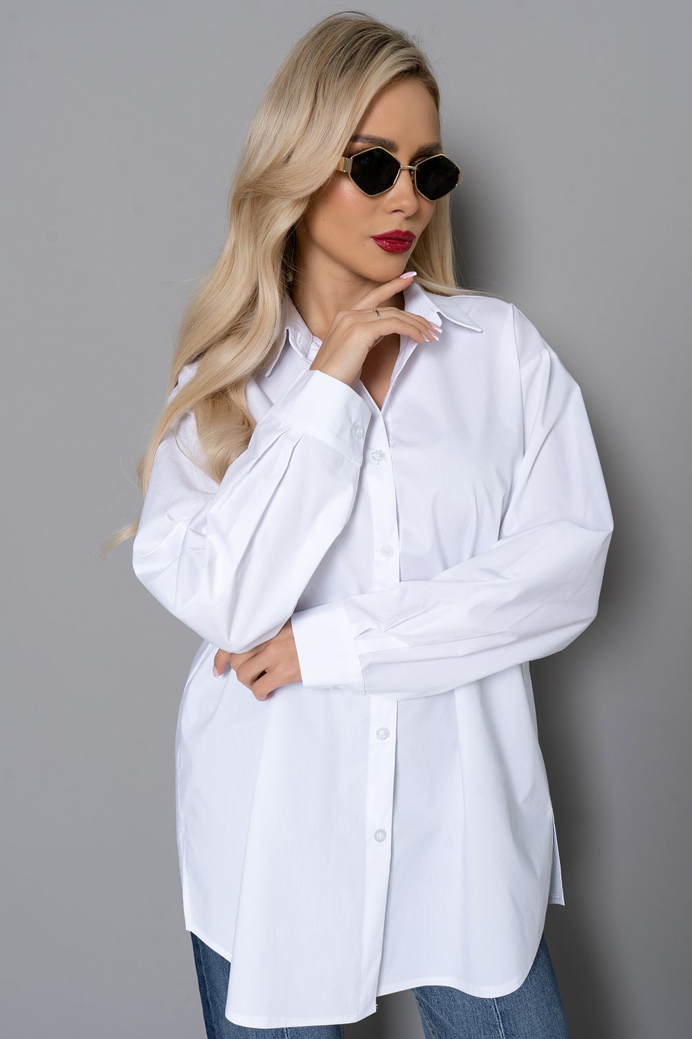 Рубашка (белый) Б11-133 Nikol