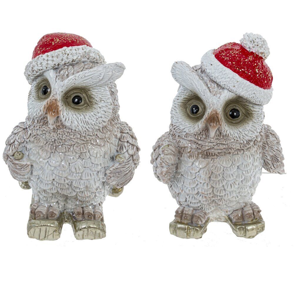 GAEM Фигурка декоративная "Сова", L6 W5 H9,5 см, 2в.