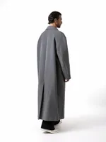 Пальто Dryg однобортное утепленное светло-серое