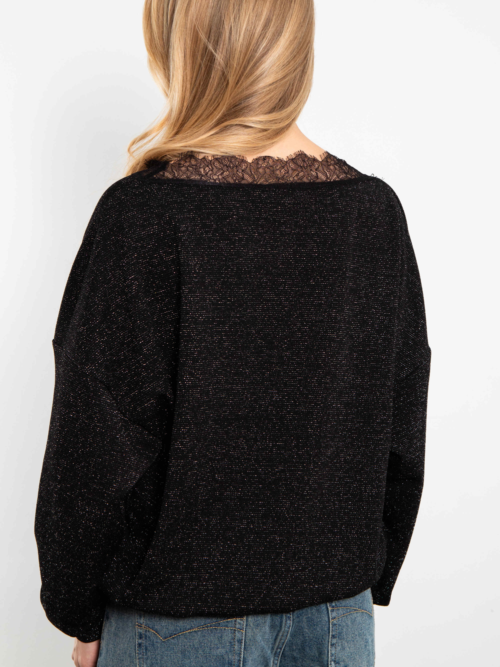 Джемпер Блеск (черный с люрексом)