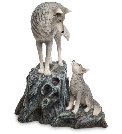 Veronese WS-1138 Статуэтка «Волки - «Наставление» (Лиза Паркер)