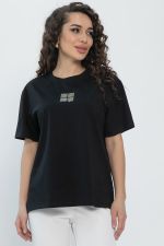 Футболка Аника (черная/коты) Б13494-20М LT Collection