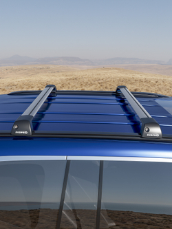 Багажник на рейлинги для Hyundai ix35 5дв. SUV 2009-2015 M43-5001S ,серый