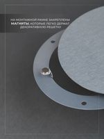 Вентиляционная Решетка РДК 150 Хром