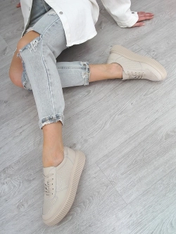 Кроссовки женские летние натуральная кожа