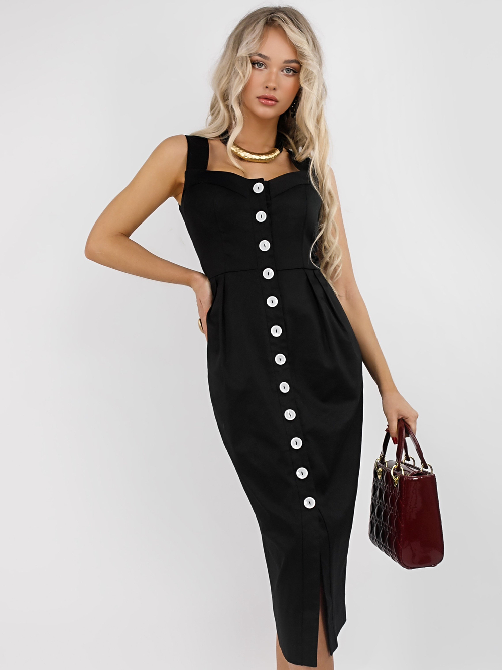 Платье сарафан на бретелях