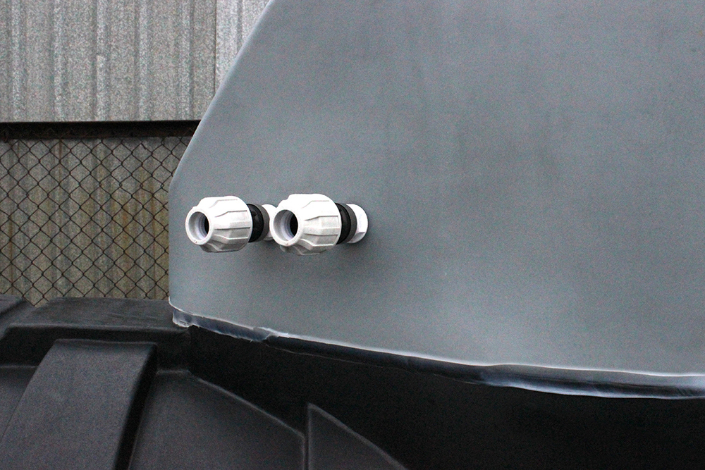 Емкость пищевая ЭкоПром Подземная U 2000 л. горизонтальная (131x222x200см;черный) - арт.555640